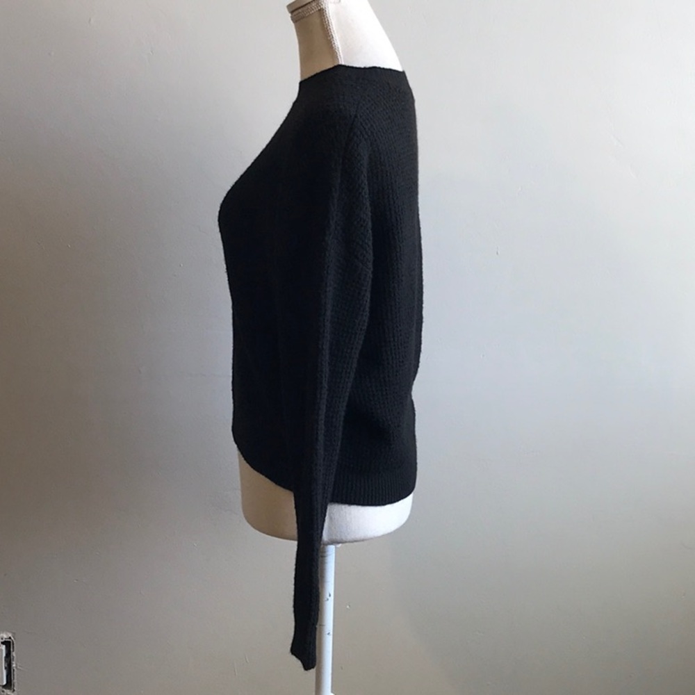 Abound Black knit crewneck sweater - Picture 3 of 4
